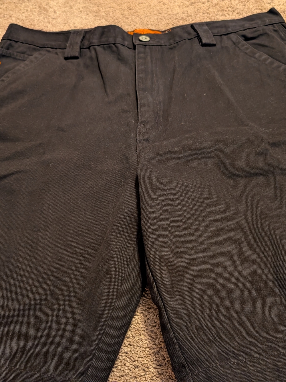 Brand New With Tags Men's Jesse James Washed Duck Carpenter Black Shorts Size 40